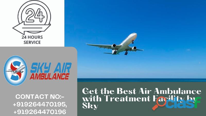Highly Accessible Sky Air Ambulance Service in Jaipur