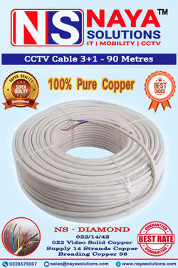 CCTV Cable 3 PLUS 1 Pure Copper