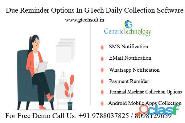 Due Reminder Options In Gtech Daily Collection Software