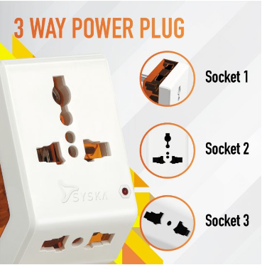 Buy SYSKA Power Plug Online at Best Price in India