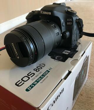 Brand new Canon EOS 80D 242P Digital SLR Camera Black K