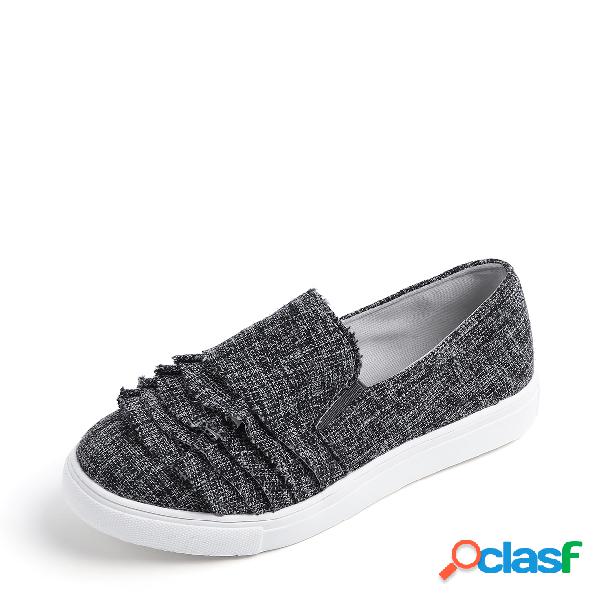Grey Wave Design Platform Flats