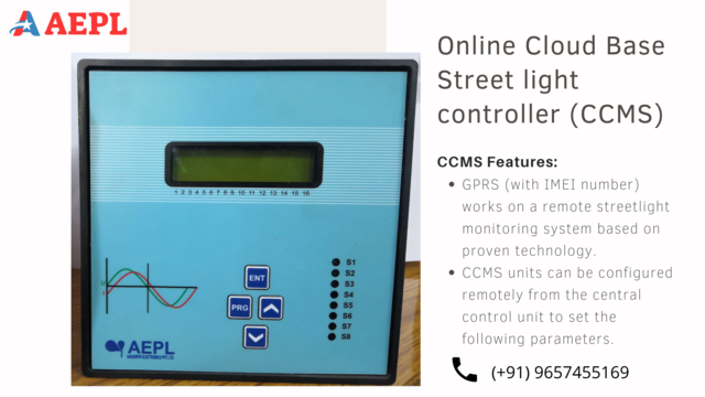 Online Cloud Base Street light controller CCMS