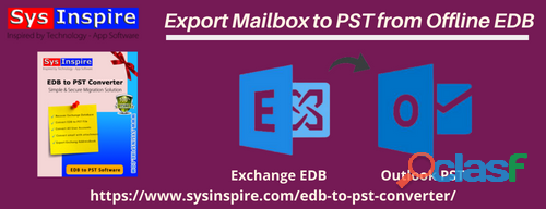 Export Mailbox to PST from Offline EDB
