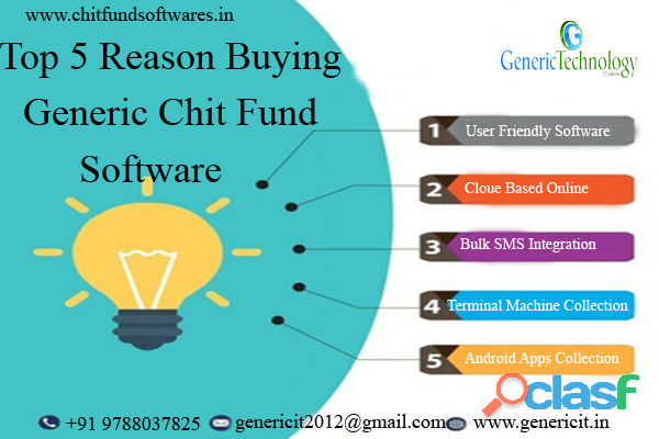 Top 5 Reason Buying Generic Chit Fund Software
