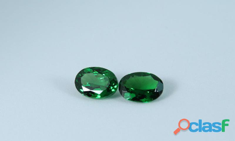 Tsavorite AAA+ Quality 1 carat Oval shape VVS1 Clarity Pairs