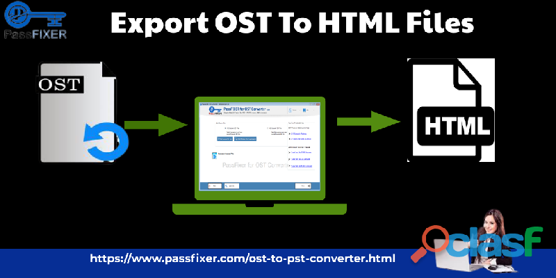 Export OST emails to HTML Files