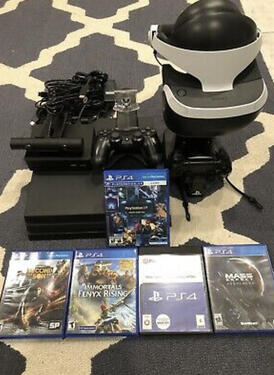 Sony PlayStation 4 Pro 1TB with VR Bundle Two Controllers