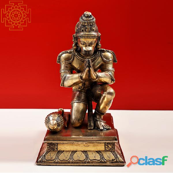 Hanuman Brass Statue in Namaskara Mudra