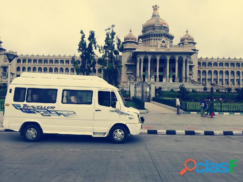 Hire 12 Seater Tempo Traveller In Bangalore