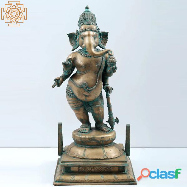 Standing Ganesha Bronze Sculpture Madhuchista Vidhana Lost