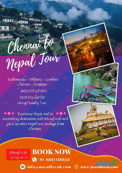 Chennai to Nepal Tour Package, Nepal Tour Package from