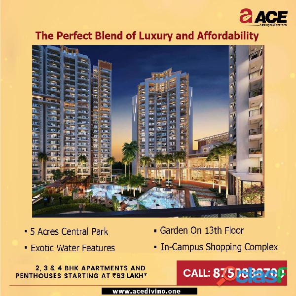ACE Divino floor Plan offers everything you necessitate for