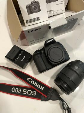 Canon EOS 80D 242 MP Digal SLR Camera Black with EFS