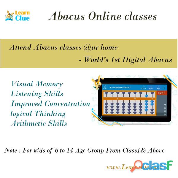 Abacus online classes | Learnclue