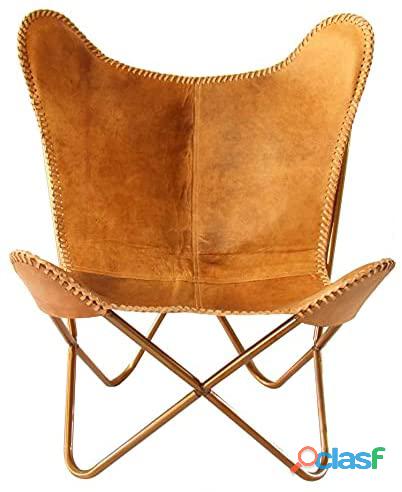 Purchase Genuine Leather Butterfly Chair, best price Leather