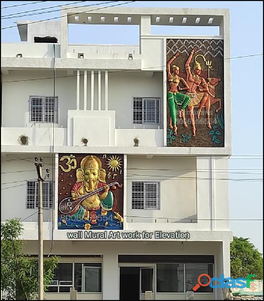 Wall and Elevation Mural in Hyderabad