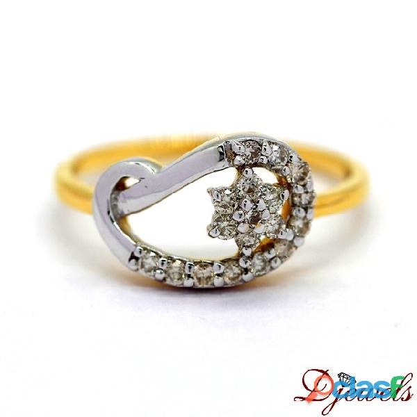 Diamond ladies Ring Certified Ring with IGI and Ingemco