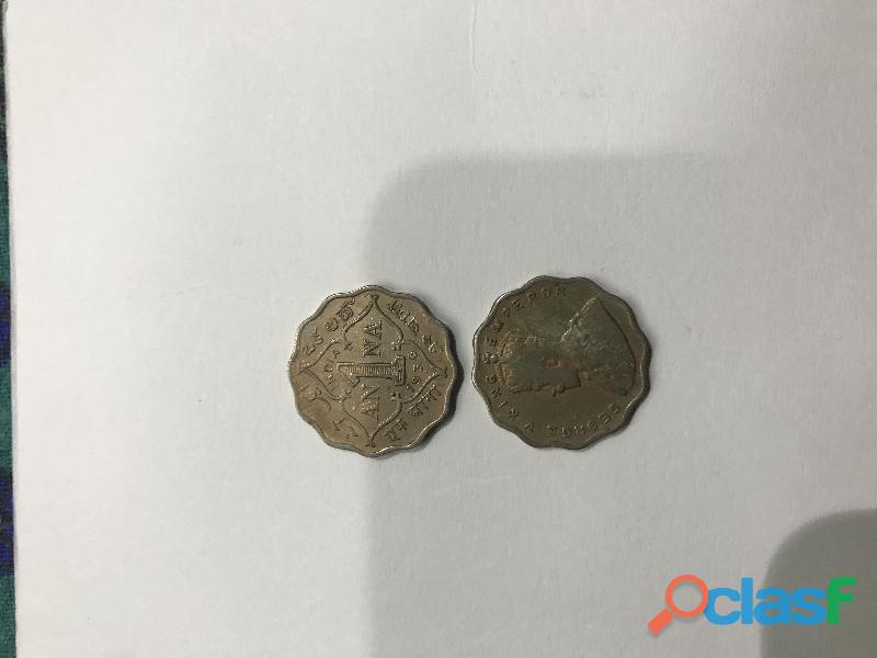 “1 ANNA COINS OF BRITISH INDIA RULE”