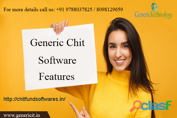 Generic Chit Chit Fund Software Features
