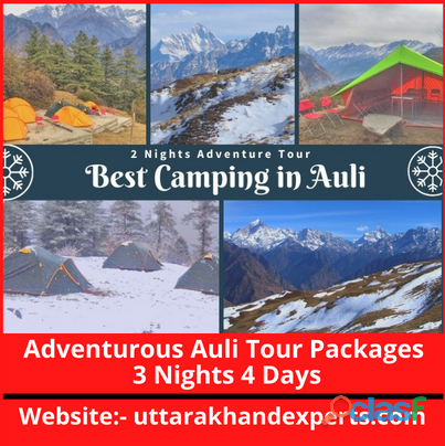 Adventurous Auli Tour Packages 3 Nights 4 Days