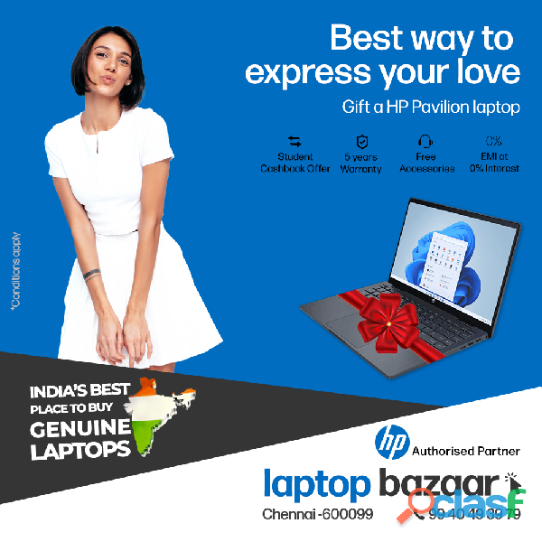 Get best HP laptops at HP showroom in Chrompet