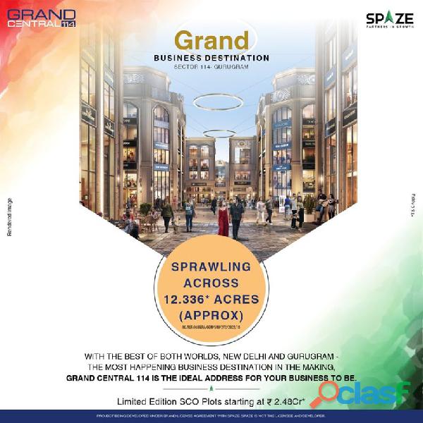 Spaze Grand Central 114 | Commercial property in Gurgaon