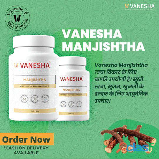 Buy Online Manjishtha Tablets For Skin Disorder | Vanesha