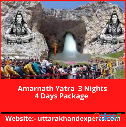 Amarnath Yatra Online Booking 3 Nights 4 Days Package
