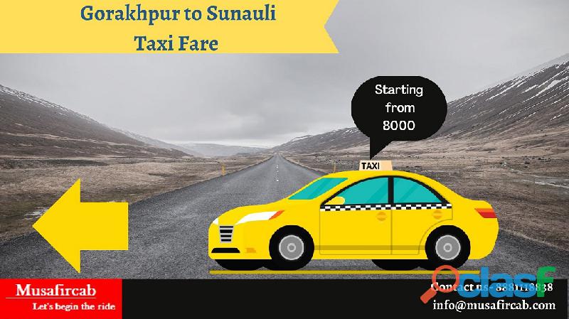 Gorakhpur to Sunauli Taxi Service, Gorakhpur to Sunauli Car