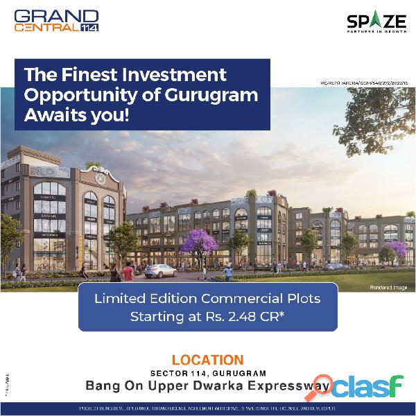 SCO Plots in Gurgaon Launches by Spaze Group