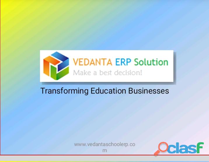 Vedanta ERP Solution school management software