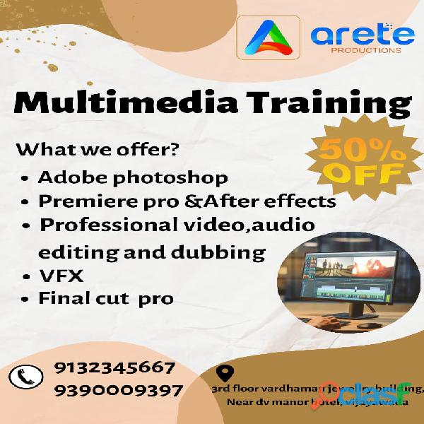 Multimedia training with film opportunity