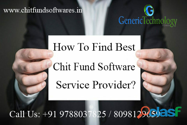 Genericchit Best Chit Fund Software Service Provider In