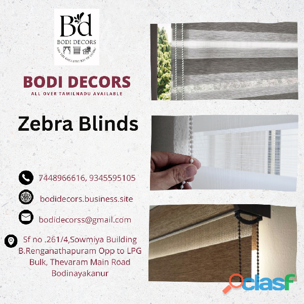 The greatest interior blinds are zebra blinds, which also