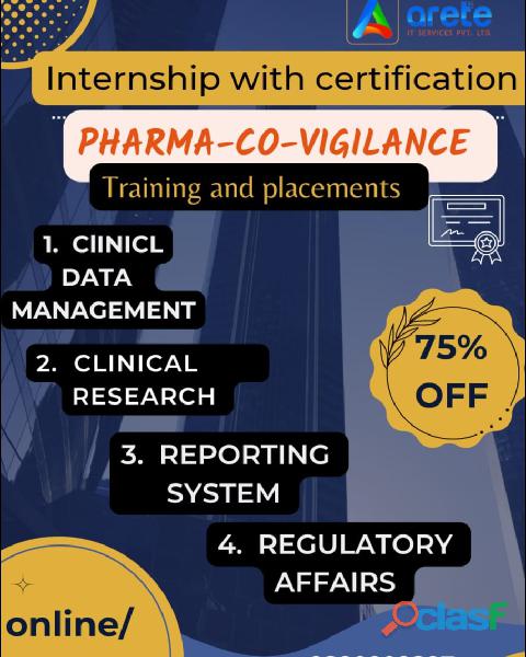 Best pharma covigilance training and placements with