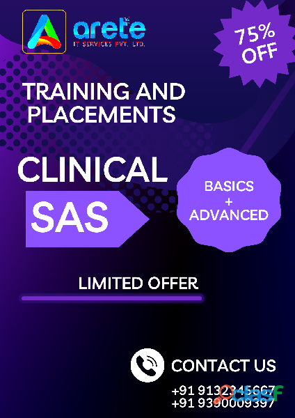 Clinical SAS course training with certificate