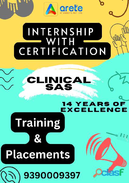 Clinical SAS training with certificate and best placements