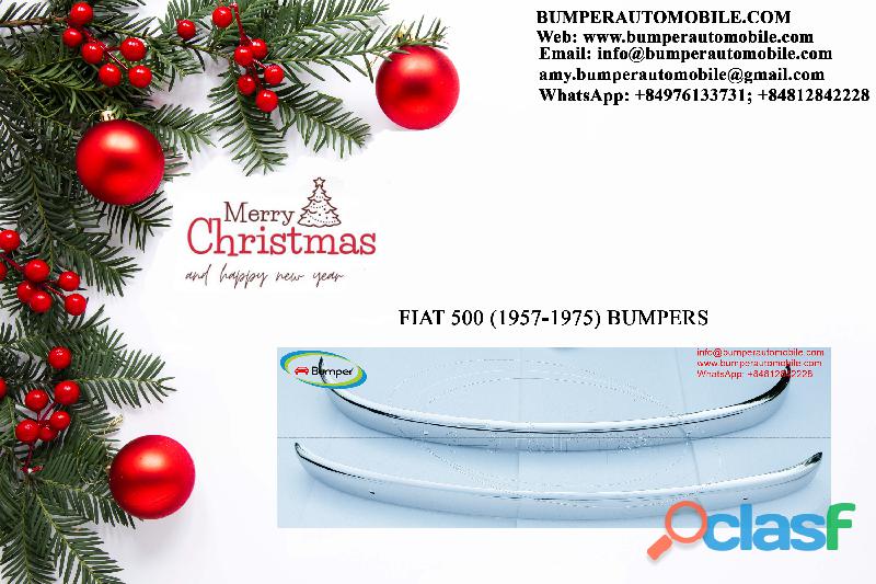 Fiat 500 bumper by stainless steel (1957 1975)