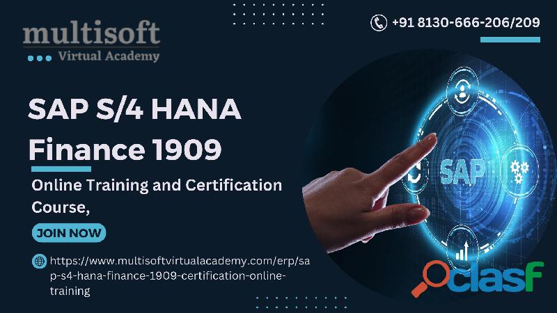 SAP S/4 HANA Finance 1909 Online Training and Certification