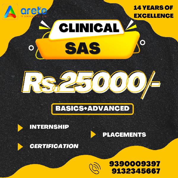 Clinical sas training with free internships and placements,