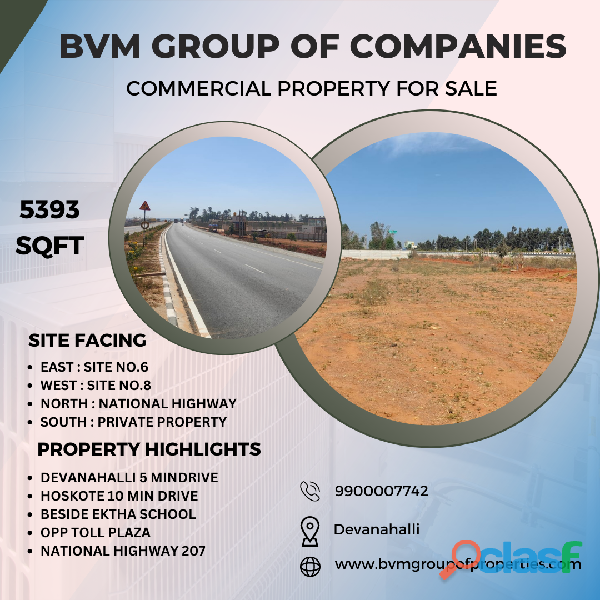 BVM GROUP OF COMPANIES COMMERCIAL PROPERTY FOR SALE