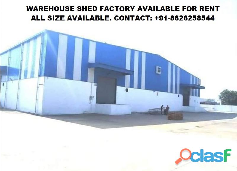 WAREHOUSE SHED FACTORY AVAILABLE FOR RENT IN HARIDWAR