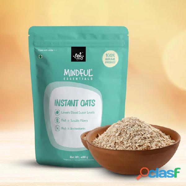 100% Instant Wholegrain Oats, A Good Source of Fiber Eat