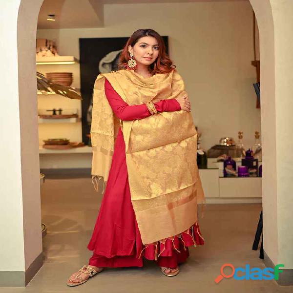 Buy Celebrity Approved Collection of Maroon Salwar Suit Set