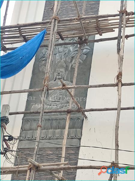 Ongoing Buddha Elevation Mural work From Ramanthapur