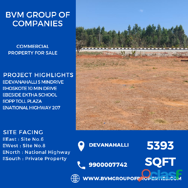 BVM COMMERCIAL SITE FOR SALE