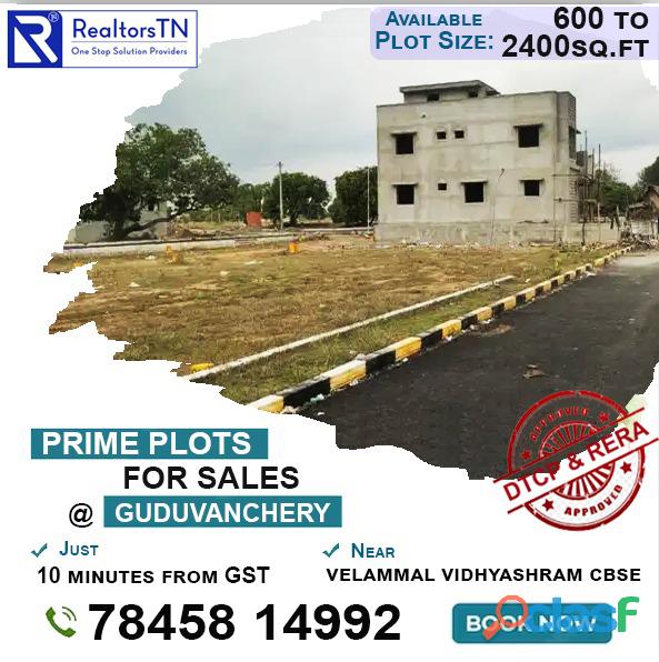DTCP with RERA Approved Residential Villa Plot for Sale @