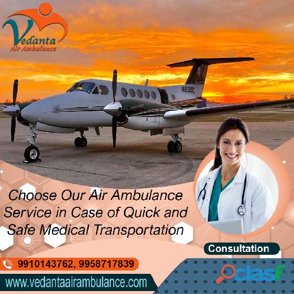 Choose Unique ICU Setup by Vedanta Air Ambulance Service in
