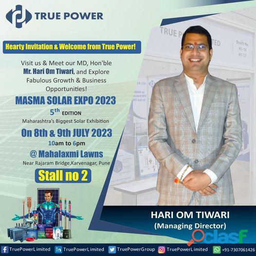 Hearty Invitation & Welcome From True Power MASMA SOLAR EXPO